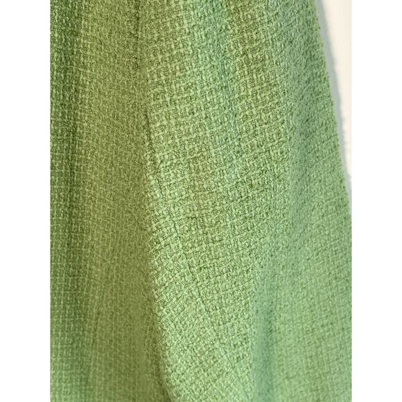 Sag Harbor Textured Jacket Bright Green Blazer Pockets Flower Size 24W - Picture 11 of 13